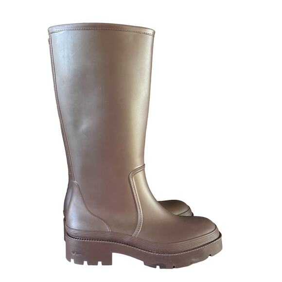 Jeffrey Campbell Rainpour Waterproof Rain Boots Brown Women’s Size 9 - Picture 4 of 12